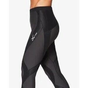 CW-X Stabilyx Joint Support Compression Tights Black Womens M 240809 Leggings